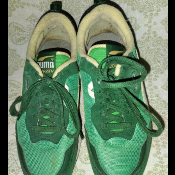 PUMA Rider FV Sneaker Future Retro Rewind Men's Size 8 Athletic Sneaker Green Wh - Picture 1 of 8